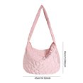 thumbnail image 2 of Bolso de mano acolchado con flores para mujer bolso informal bolso tipo cartera bolso para citas diarias, 2 of 9