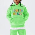 thumbnail image 4 of EnJoCho Kids Back-to-School Sweatshirts First Day of Fourth Grade Pullover Tops Boys Girls Cute Oversized Graphic Sweatshirt Girls School Unifor𝗆 Sweatshirt, 4 of 4