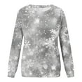 thumbnail image 5 of GA WEIHUA Online Deals,Womens Long Sleeve Tops Crewneck Sweatshirt Lightweight Merry Christmas Shirts Retro Santa Tshirt Fall Clothes(White,5X-Large), 5 of 5
