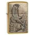 thumbnail image 1 of Mechero de bolsillo Zippo Where Eagles Dare en latón cepillado, 1 of 7