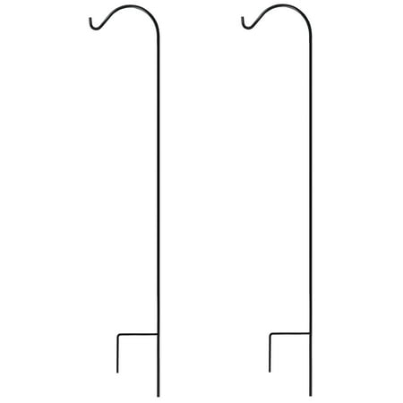 GrayBunny Shepherd Hook, 65 Inch, Premium Extra Thick 1/2 Inch Diameter Rust Resistant Steel Hooks For Weddings, Hanging Plant Baskets, Solar Lights, Lanterns, Bird Feeders & Mason Jars