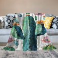 thumbnail image 2 of Orinice   Cactus Flower Succulent  Blanket for Autumn Winter Gifts Warm Cozy Soft Funny Print Throw for Bed Couch Sofa   40x50in, 2 of 6