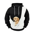 thumbnail image 6 of Comdrip Baggy Hoodie, Adult Women Men Oversized Printed Sweatshirts Pullover Women's Loose Casual Sweatshirts Pet Carrier Hoodie Black M, 6 of 7