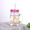 thumbnail image 5 of Taza para beber Mason, vaso transparente reutilizable con tapa y pajita, 5 of 5