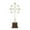 White Solid Cross, variant on DecMode Wood Cross Contemporary Sculpture, Brown, 2 - Pieces