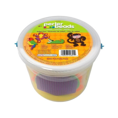 Perler Fused Bead Kit Bucket 6000 Safari Fun