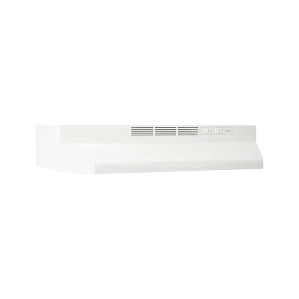 Broan 30W in. Ventless Under Range Hood, White