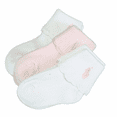 thumbnail image 2 of Polo Ralph Lauren WHITE/PINK Baby Girls 3-Pack Low Cut Logo Socks, US 0-6 Months, 2 of 4