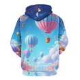 thumbnail image 3 of Colorful Hot Air Balloons in Sky 3D Print Hoodie Men Women Autumn Thin Pullover Sweatshirt Vintage Streetwear Tops, 3 of 6