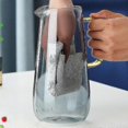 thumbnail image 2 of 1600ml Nordic Style Heat-resistant Glass Jug Juice Coffee Milk Jug Filter With Lid, 2 of 5