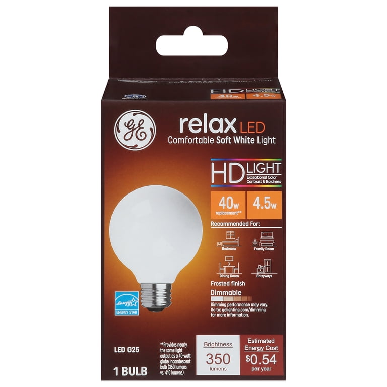 GE Lighting Flame Shaped Bulbs – 40W Medium Base, 2-Pack For Ceiling Fans, Warm White Glow