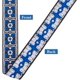 thumbnail image 3 of Cinta de jacquard floral azul vintage de 10 yardas, 1,26 pulgadas, bordado floral azul y blanco, ribete de encaje para costura, ribete tejido bohemio., 3 of 7