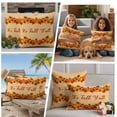 thumbnail image 5 of Fall Outdoor Waterproof Pillow Covers, Burnt Orange Pumpkin Vintage Autumn Maple Leaves Decorative Square Throw Pillowcase Sofa Cushion Sham for Patio/Couch/Chair, 26"x26" 2 Pack, 5 of 8