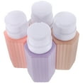 thumbnail image 1 of 4Pcs Pink Plastic Pump Bottles for Nail Polish Remover Storage Home Use, 1 of 8