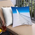 thumbnail image 1 of Ahgly Company Transportation Airplane Outdoor Throw Pillow, 18 inch by 18 inch, 1 of 6