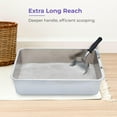 thumbnail image 4 of iPrimio Monster Metal Cat Litter Scoop with 17-Inch Long Handle - Extra Large Deep Shovel with Rounded Corners for Extended Reach and Soft Ergonomic Grip for Effortless Cleaning, 4 of 7