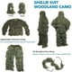 thumbnail image 3 of Traje Ghillie 5 en 1 | Conjunto de ropa de caza con camuflaje 3D (chaqueta, pantalón, capucha y bolsa de transporte) para caza, airsoft y actividades al aire libre, 3 of 3