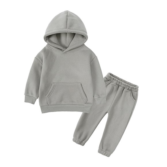 Sunnyoo Big Boys Sweatsuit Solid Basic Pullover Hoodie and Sweatpants Outfits