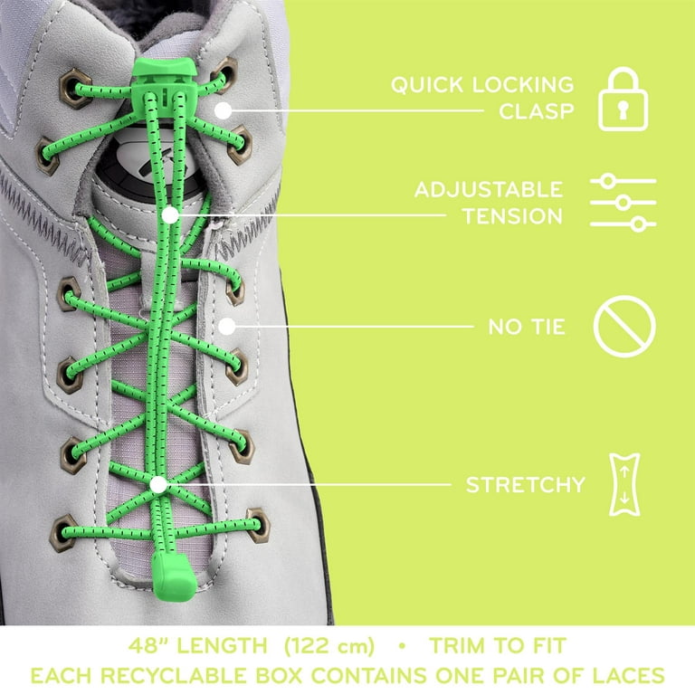 Nurich | Elastic No Tie Shoelaces, One Size Fits All