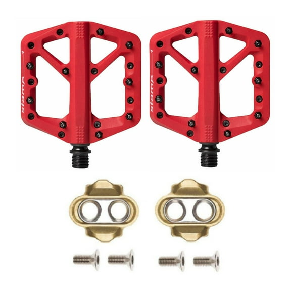 Crankbrothers Stamp 1 Large Red MTB Mountain Bike Pedals (16268)