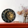 thumbnail image 2 of GZHJMY Sun and Moon Clock Silent Round Wall Clock Non Ticking Battery Device Clocks Creative Decoration Wall Clock for Living Room Bedroom Office Kitchen, 2 of 6
