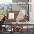 thumbnail image 4 of Banco de patio VEVOR Wood para porche, 5.5 pies, capacidad 400 kg, color marrón, 4 of 7