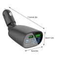 thumbnail image 4 of Adaptador de coche sweethay de pantalla a color ABS con voltímetro y adaptador inteligente de fusible reemplazable, 4 of 6