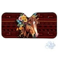 thumbnail image 2 of FORUDESIGNS Horse Amercian Tribal Print Car Windshield Sun Shade Thicken Car Sun Visor Protector Automotive Glass Sunshade Heat UV Protection Visor Accessories Keep Vehicle Cooler, 2 of 7