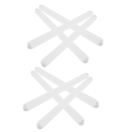 GOOHOCHY  8 Pcs Drawer Glides Slides Heavy Duty Guide Rails Tracks White