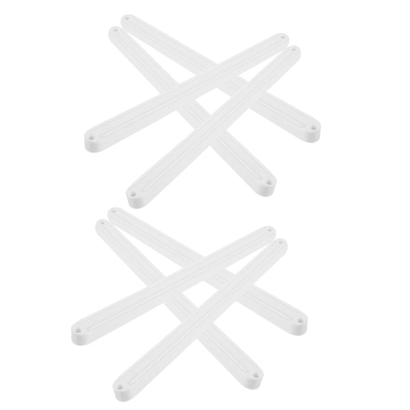 GOOHOCHY  8 Pcs Drawer Glides Slides Heavy Duty Guide Rails Tracks White