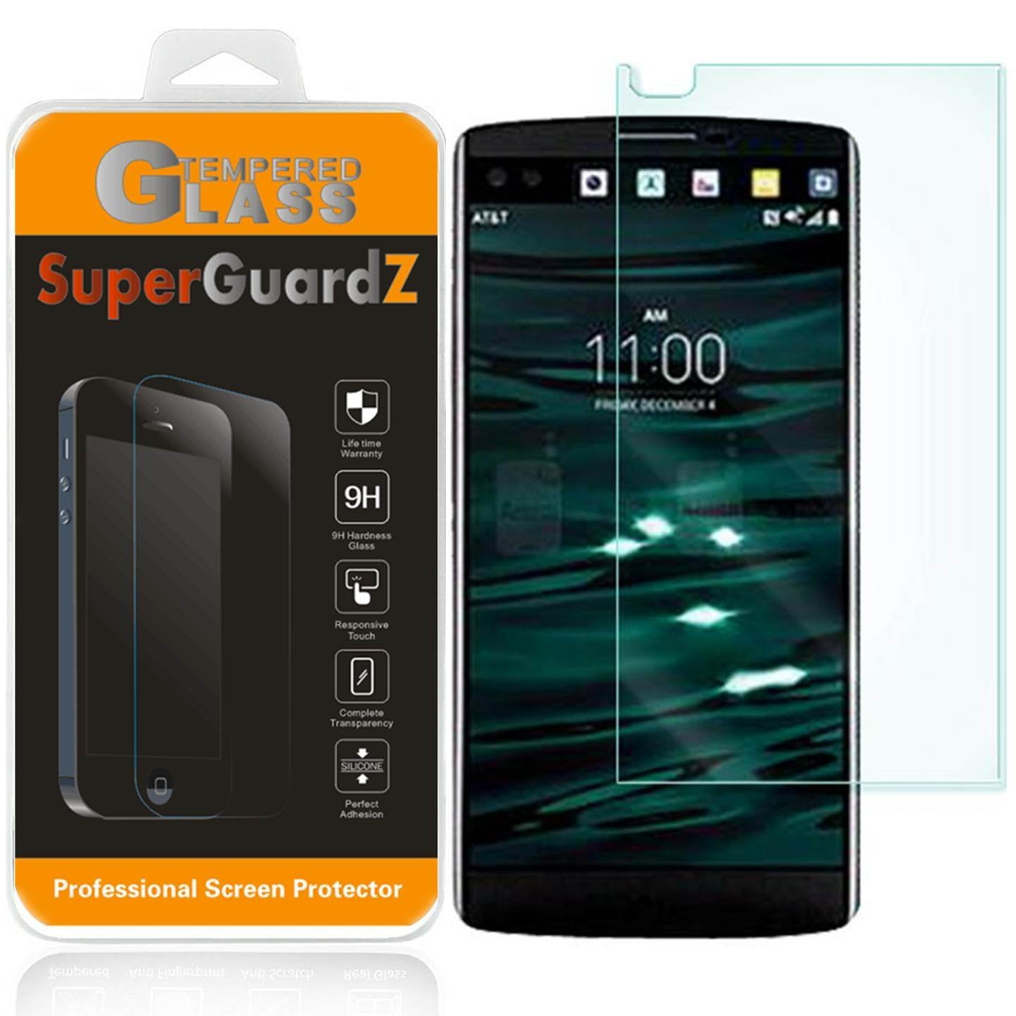 For LG V10  SuperGuardZ Tempered Glass Screen Protector, 9H, Anti