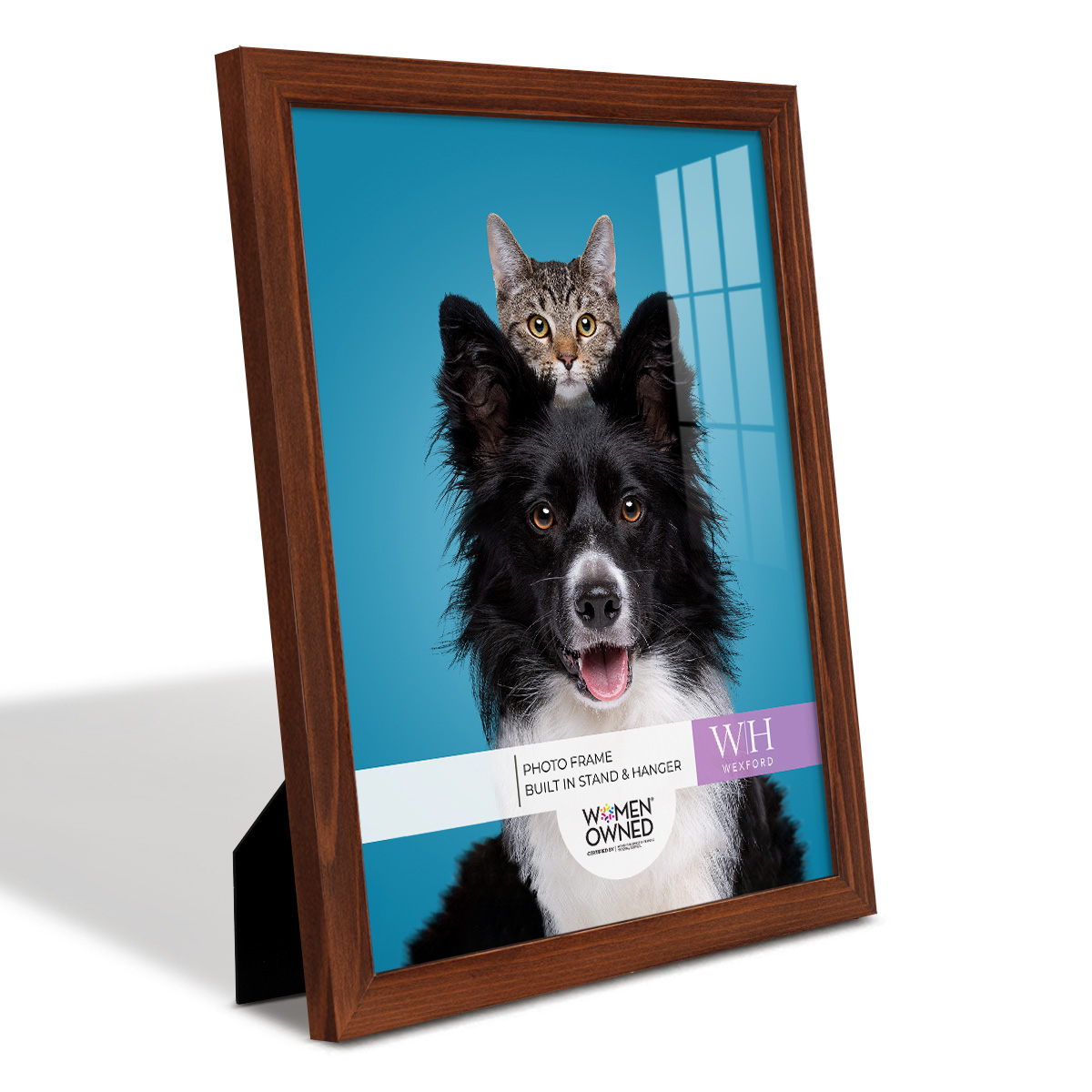 Woodgrain 11 in. x 14 in. Chestnut Picture Frame Set (Set of 4)