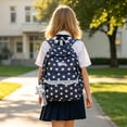 thumbnail image 2 of Low Saturation Polka Star Large Capacity Backpack for Travel School Casual Daypack, 2 of 4