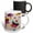 Multicolor, variant on 3drose, Cupcake Heaven, 11oz Two-tone Black Mug