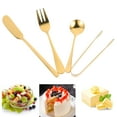 thumbnail image 2 of 1 Set Food Tableware Cheese Serving Tool Metal Tableware Food Tong and Spoon Fork Spatula, 2 of 8