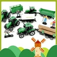 thumbnail image 7 of 4 Pcs Farm Tractor Toy, Toddlers Farm Toys Tractor Vehicles with Trailer, Truck Toys for Kids 3-6 Years Old, Birthday Gift & Party Favors, 7 of 7