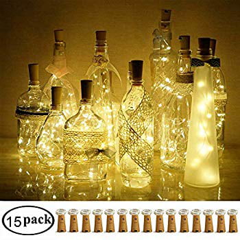 100 LED Solar Fairy String Lights Wine Bottle Wire Lamp Party Xmas Decor USA 