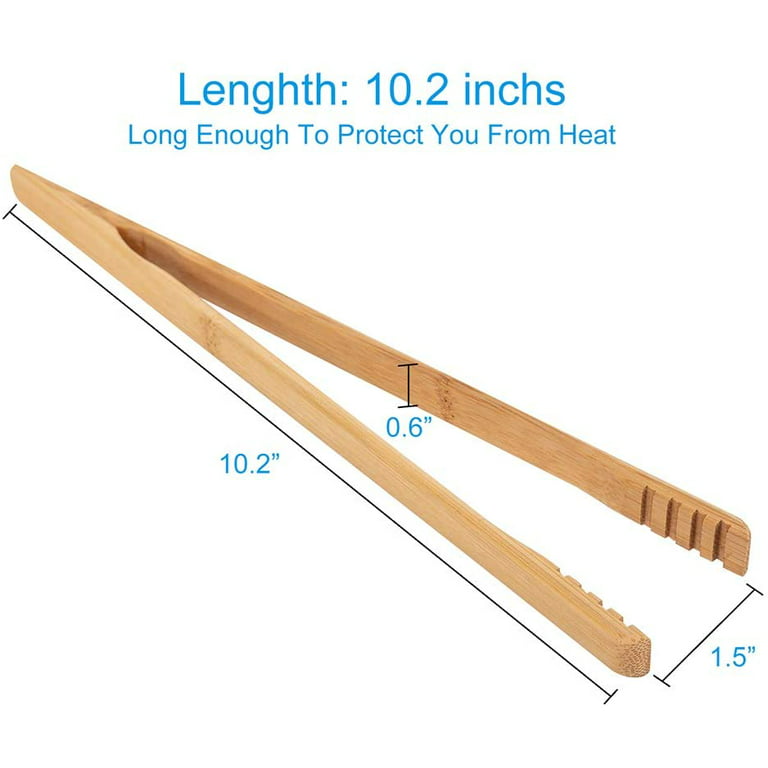 25pcs Mini Bamboo Tongs Disposable Wooden Tongs Bamboo Tongs For Deli Shop  For Toast Cheese Bacon Cake Fruit Bread Snacks 3 9inch, Save Money On Temu