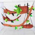 thumbnail image 3 of Hamster Hanging Hammock Set Warm Small Animal Cage Hammock Tunnel Squirrel Swing, 3 of 10