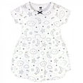 thumbnail image 3 of Hudson Baby Infant and Toddler Girl Cotton Dress and Cardigan 2pc Set, Dreamer, 3-6 Months, 3 of 4