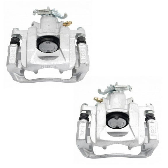 TRQ Rear Brake Caliper Set Compatible with 2008-2016 Chrysler Town & Country Dodge Grand Caravan 2012-2015 Ram C/V 2009-2014 Volkswagen Routan