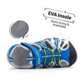 thumbnail image 3 of Dream Pairs Kids Boys Girls Athletic Sandals Toddler Summer Beach Slippers Flip Shoes 170813-K ROYAL/NEON/GREEN/LIGHT/GREY Size 5, 3 of 5