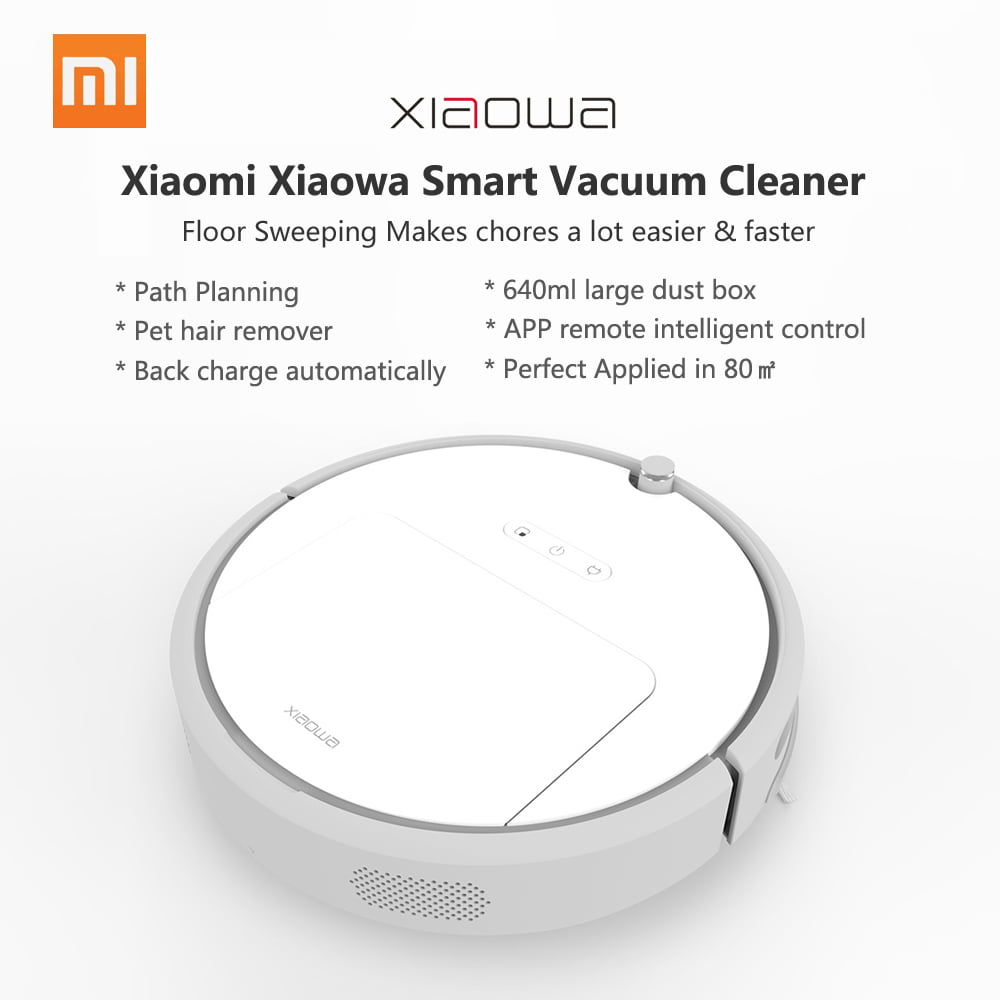 Xiaomi XiaoWa Intelligent Vacuum Cleaner Robot 1600Pa 2600mAh Smart APP Control 