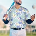 thumbnail image 4 of Fotbe Colorful Butterfly Baseball Jersey Shirt for Men and Women, Casual Short Sleeves Button Down T-Shirt-3X-Large, 4 of 9