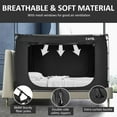 thumbnail image 4 of YAVIL Bed Tent Bed Canopy Bunk Twin Size, Portable Sleeping Tents Dream Tents Indoor for Kids and Adult, Blackout 93% Breathable Privacy Space on Bed with Three Doors(Mattress Not Included), 4 of 7