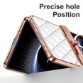 thumbnail image 2 of for Samsung Galaxy Z Flip 7 Case Hinge Protection with Finger Ring Holder, Premium PU Leather Hybrid PC All-Inclusive Diamond Bling Phone Case for Samsung Galaxy Z Flip 7 5G, White, 2 of 6