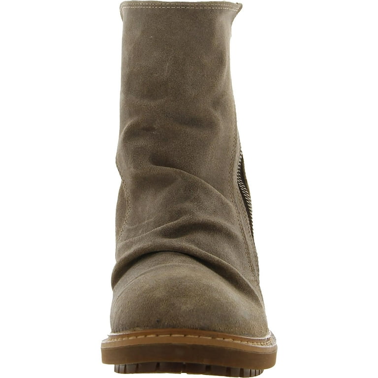 Sofft Womens Lavina Suede Ruched Mid Calf Boots Walmart