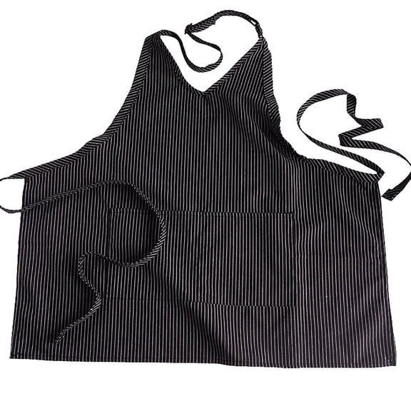 Edwards Garment V-Neck Patch Pocket Bib Apron, Style 9009