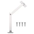 thumbnail image 1 of 4.3" Folding Lid Support Hinges, Lift Up Stay Hinge with Screws, Silver, 1 of 7