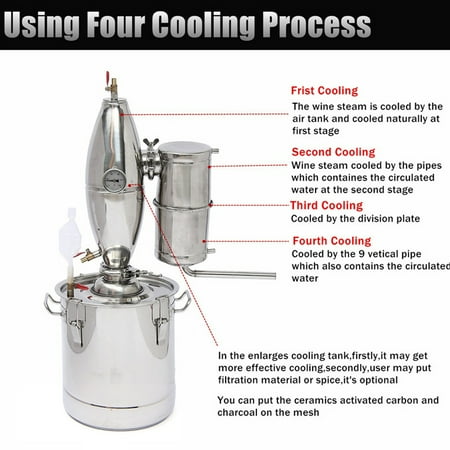 distiller distilling moonshine fermentation 30l 20l